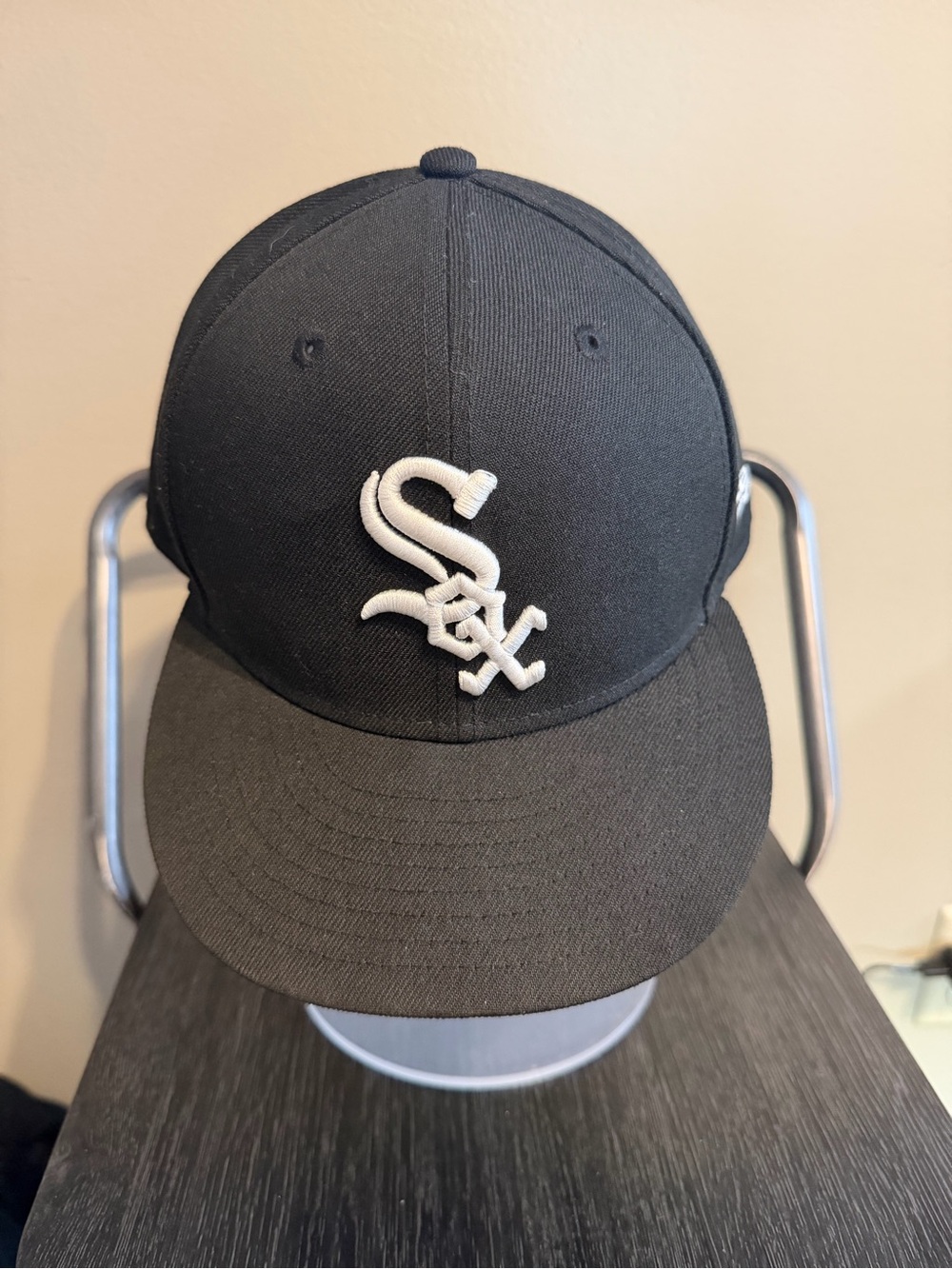 New Era 59FIFTY Chicago White Sox MLB On Field Fitted Hat 7 3/8 Black